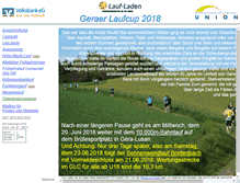 Tablet Screenshot of geraer-laufcup.de